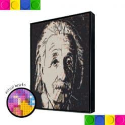 Einstein in B/W 76.8 x 76.8cm
